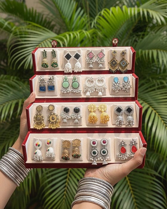 16 pc Jhumka Jewellery